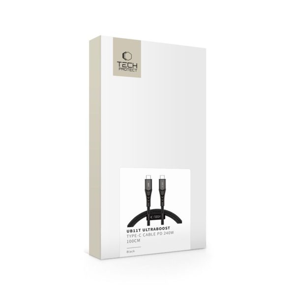 Καλώδιο Tech-Protect Ultraboost UB11T USB-C σε USB-C PD 240W 100cm - Black - Image 7
