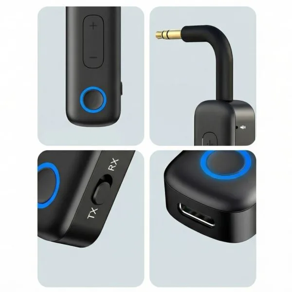 Bluetooth 5.4 Audio Adapter Tech-Protect Ultraboost AU02 AUX Receiver & Transmitter - Black - Image 4