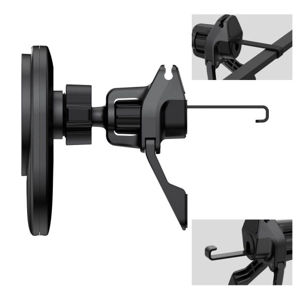 Μαγνητική Βάση Αυτοκινήτου & Φορτιστής Tech-Protect V21 MagSafe 25W Qi2.2 - Black - Image 5