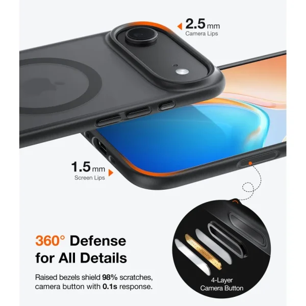 Θήκη iPhone Air Torras Guardian Magnetic Series Black - Image 4
