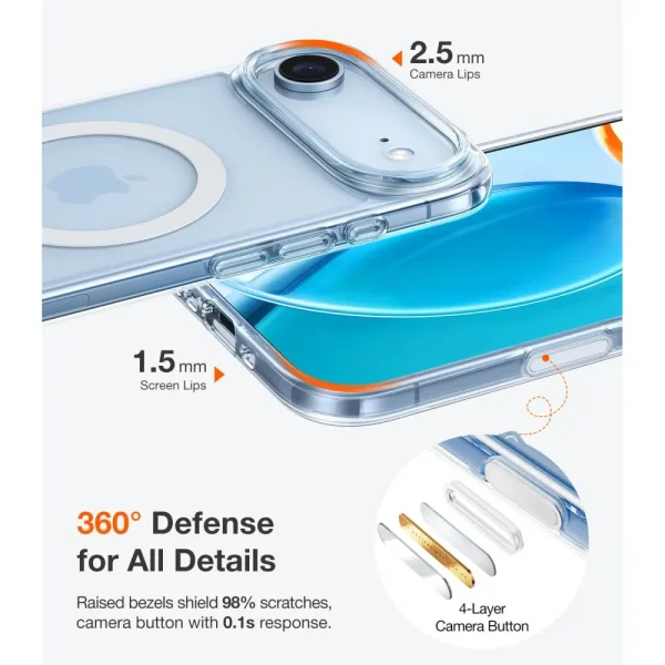 Θήκη iPhone Air Torras Guardian Magnetic Series Clear - Image 5