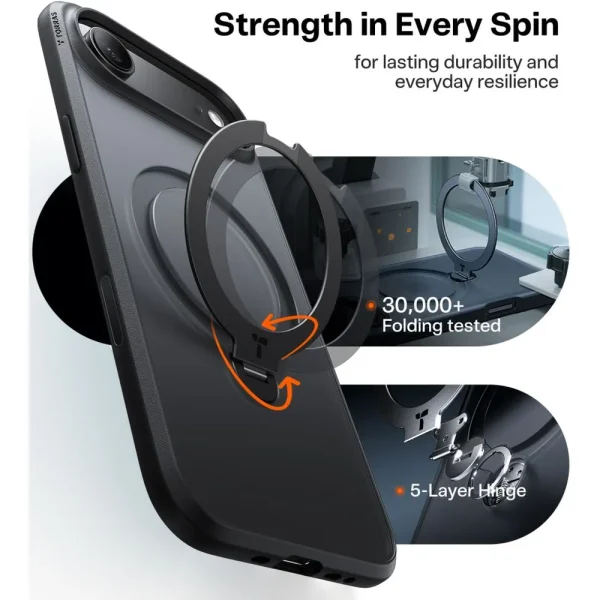 Θήκη iPhone Air Torras Ostand Spin Series Black - Image 8