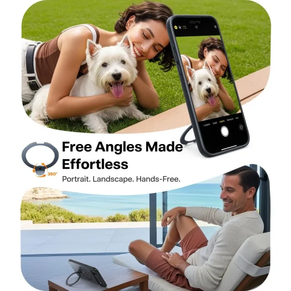 Θήκη iPhone Air Torras Ostand Spin Series Black - Image 6