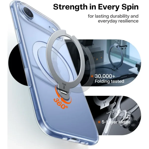 Θήκη iPhone Air Torras Ostand Spin Series Clear - Image 8
