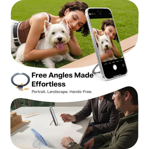 Θήκη iPhone Air Torras Ostand Spin Series Clear - Image 6