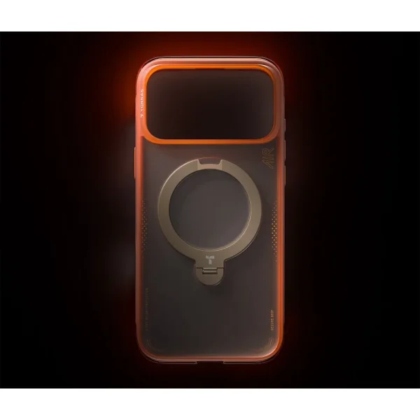 Θήκη iPhone 17 Pro Max Torras Ostand Spin Air Series 2026 με Stand Horizon Orange - Image 11