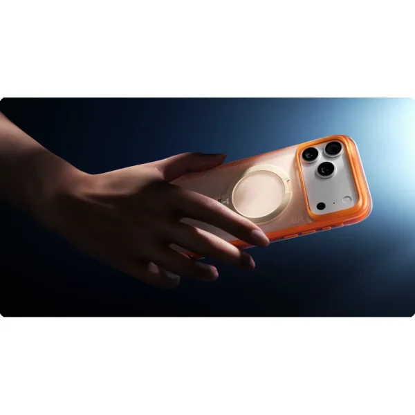 Θήκη iPhone 17 Pro Max Torras Ostand Spin Air Series 2026 με Stand Horizon Orange - Image 5