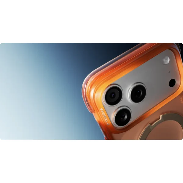 Θήκη iPhone 17 Pro Max Torras Ostand Spin Air Series 2026 με Stand Horizon Orange - Image 6
