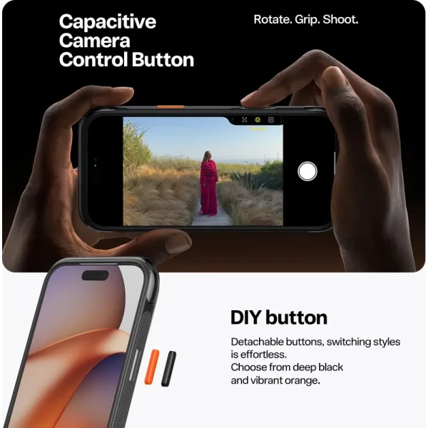 Θήκη iPhone 17 Pro Torras Ostand R Air Series MagSafe Shadow Black - Image 4