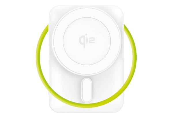 Mobile Origin 10000 mAh Qi2 TFT Display Semi-solid PowerBank PB19 - USB-C Cable White
