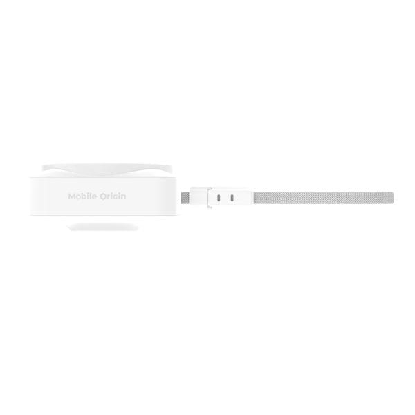 Mobile Origin 10000 mAh Qi2 TFT Display Semi-solid PowerBank PB19 - USB-C Cable White