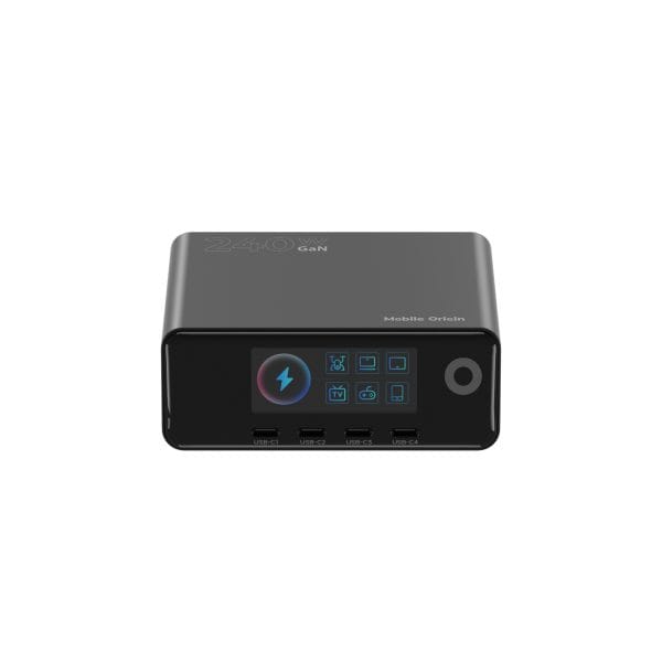 Mobile Origin 240W GaN Display Charger Hub PW39 - 4x USB-C + 2x USB-A