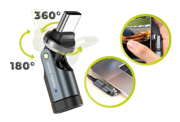 Mobile Origin 240W USB-C Rotation 540° Adapter CB13