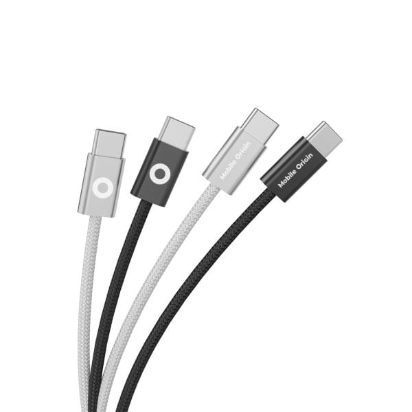 Mobile Origin 60W UltraSlim USB-C to USB-C Cable 1 m CB11 White