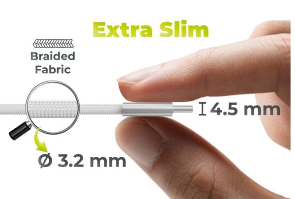 Mobile Origin 60W UltraSlim USB-C to USB-C Cable 1 m CB11 White