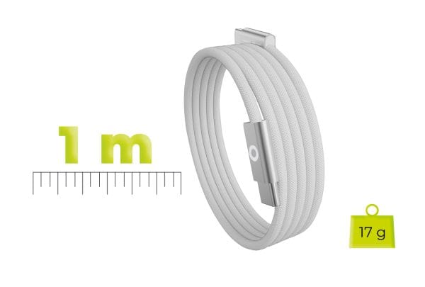 Mobile Origin 60W UltraSlim USB-C to USB-C Cable 1 m CB11 White