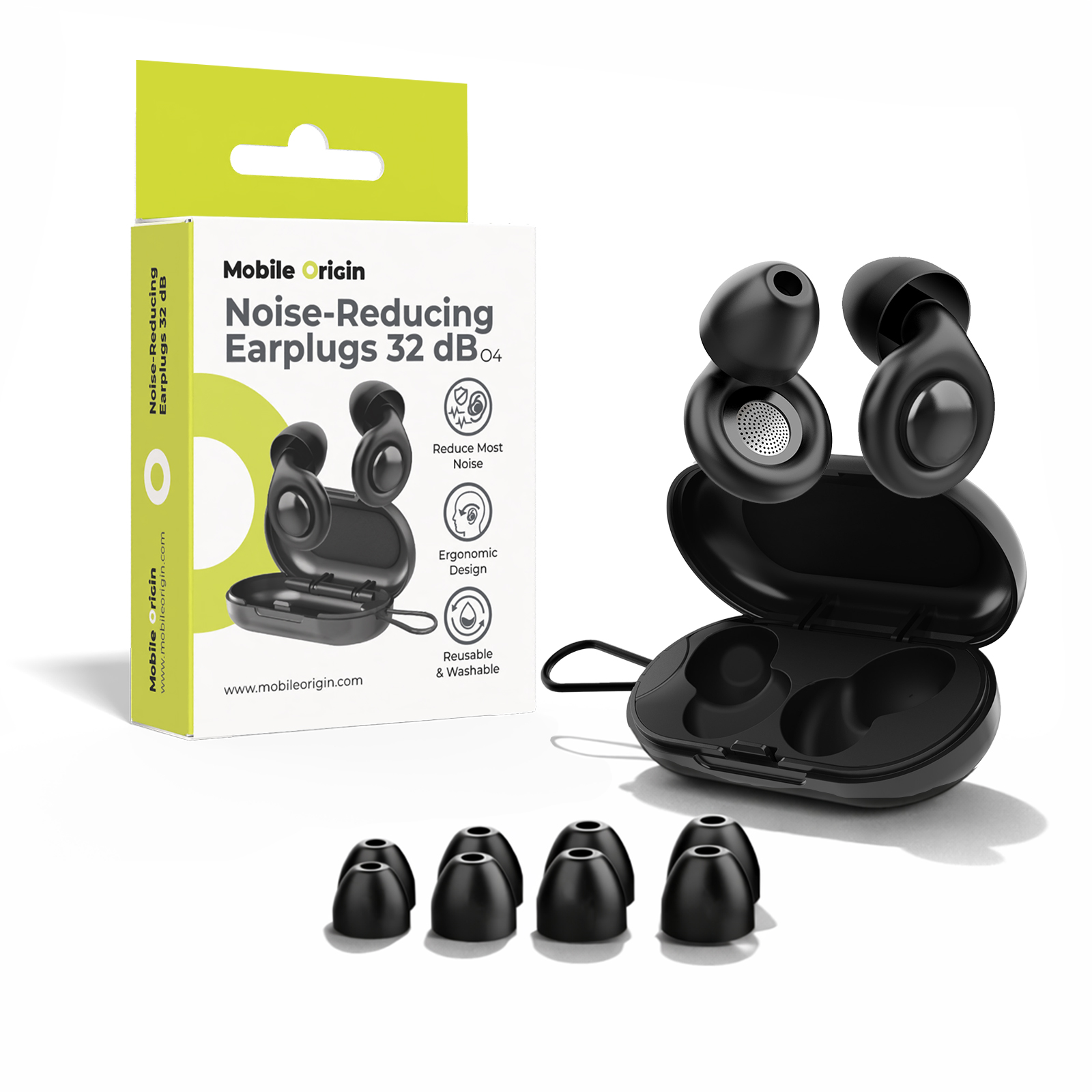 Ωτοασπίδες ύπνου Mobile Origin EA1 32dB με θήκη και ear tips
