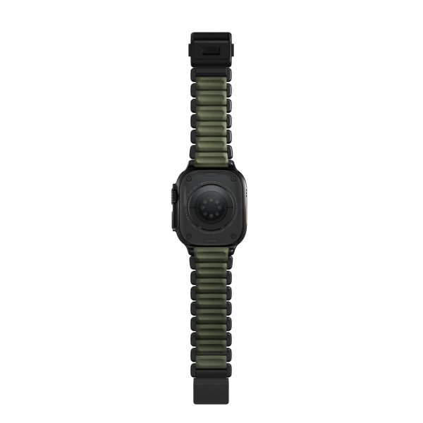 Nomad Stratos Band Black Titanium Forest Green FKM AW 45/46/49mm