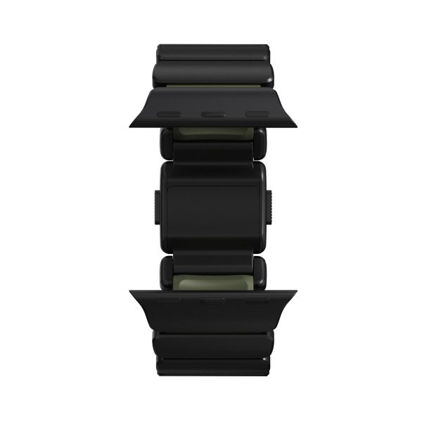 Nomad Stratos Band Black Titanium Forest Green FKM AW 45/46/49mm