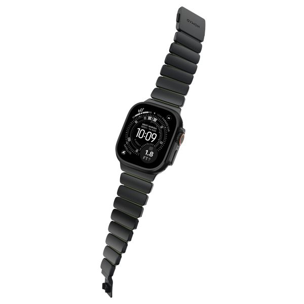 Nomad Stratos Band Black Titanium Forest Green FKM AW 45/46/49mm