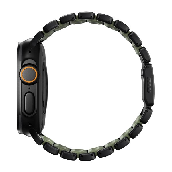 Nomad Stratos Band Black Titanium Forest Green FKM AW 45/46/49mm