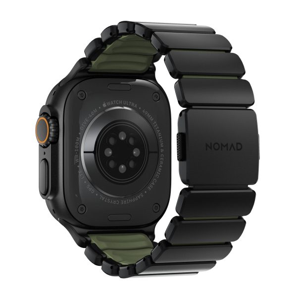Nomad Stratos Band Black Titanium Forest Green FKM AW 45/46/49mm