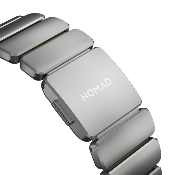 Nomad Stratos Band Natural Titanium Forest Green FKM AW 45/46/49mm