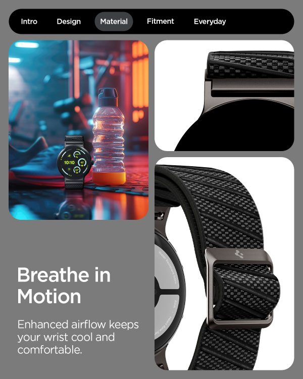 Spigen Lite Fit X V2 black - Google Pixel Watch 4/3 45mm