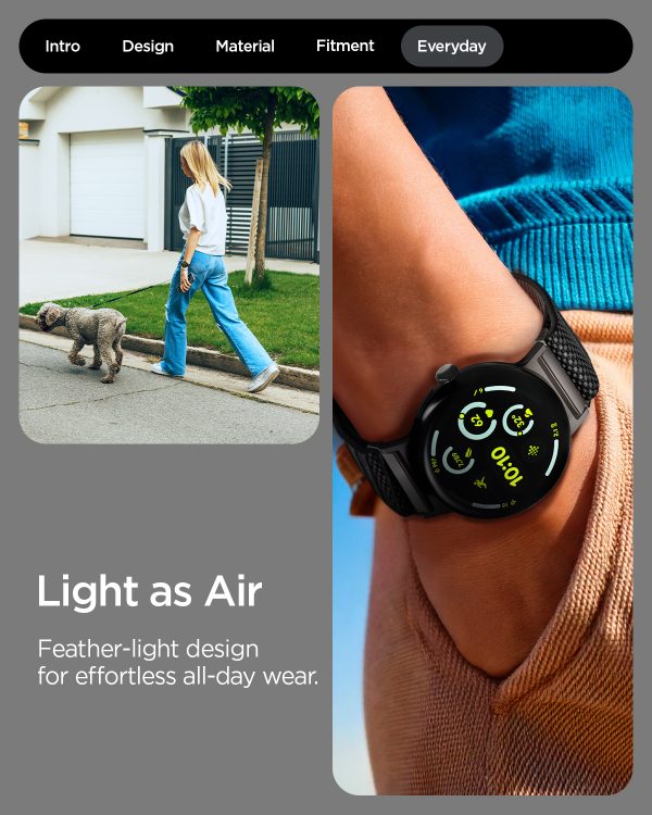 Spigen Lite Fit X V2 black - Google Pixel Watch 4/3 45mm