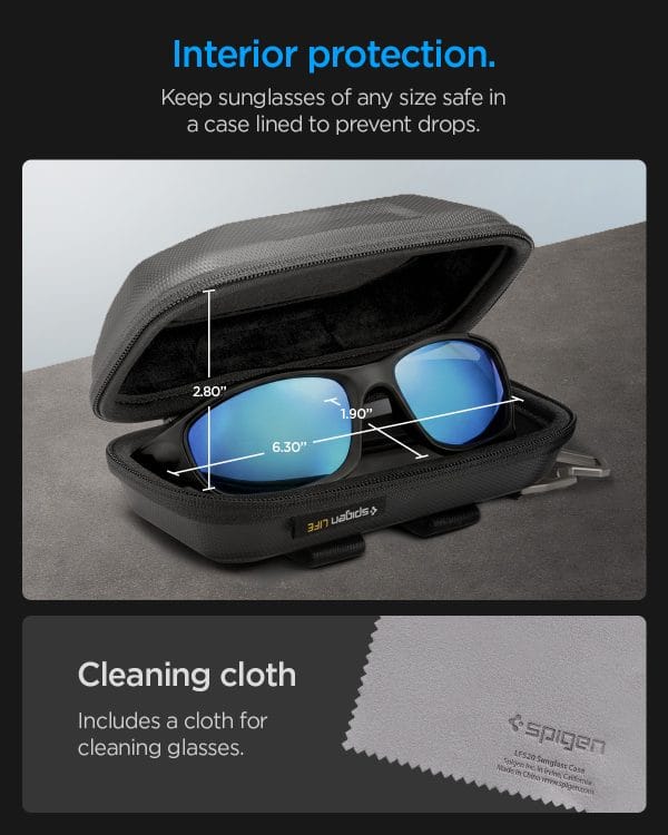 Spigen Lock Fit Sunglasses Case black