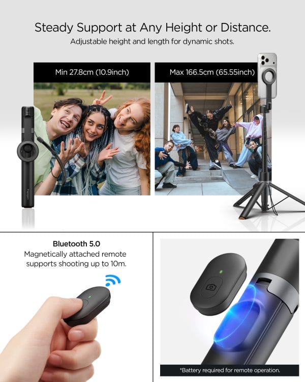 Spigen MagSafe Tripod Selfie Stick black
