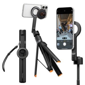 Spigen MagSafe Tripod Selfie Stick Black με τρίποδο και μαγνητική βάση MagSafe