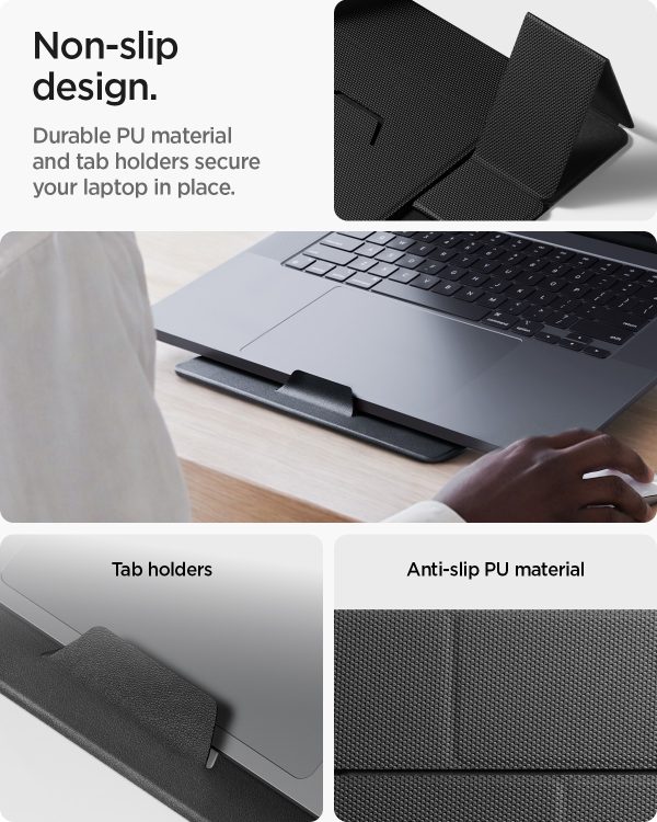 Spigen Slim Fold Laptop & Tablet Stand LD201-S8 black