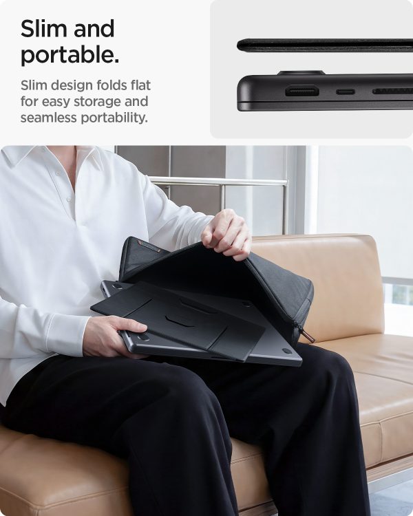 Spigen Slim Fold Laptop & Tablet Stand LD201-S8 black