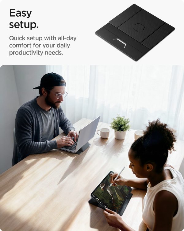 Spigen Slim Fold Laptop & Tablet Stand LD201-S8 black