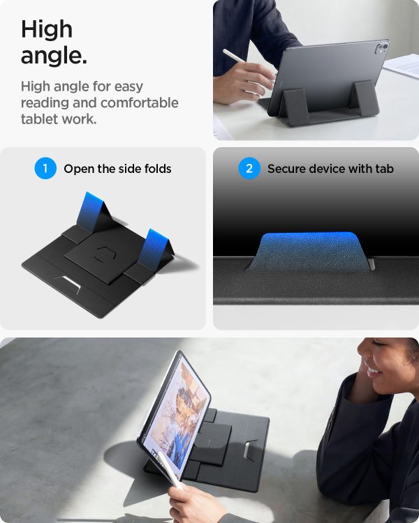 Spigen Slim Fold Laptop & Tablet Stand LD201-S8 black