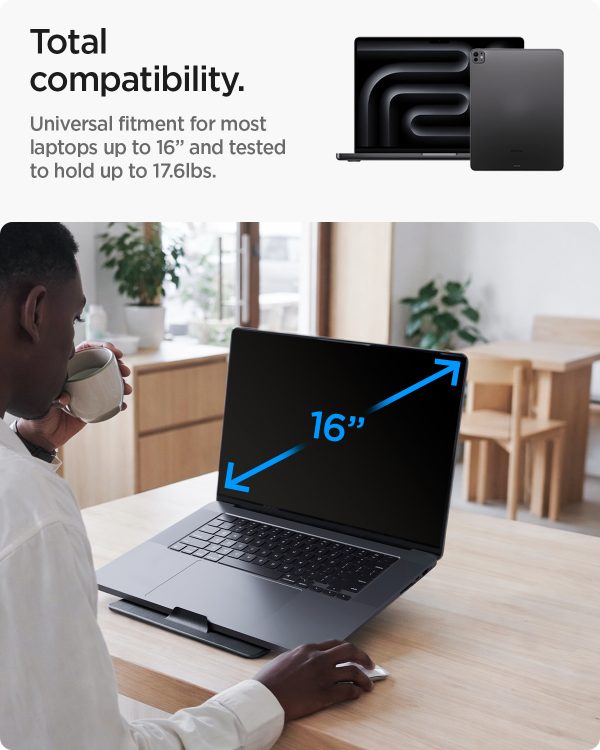 Spigen Slim Fold Laptop & Tablet Stand LD201-S8 black