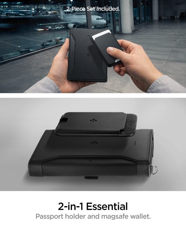 Spigen Universal Passport Holder with MagSafe Wallet black