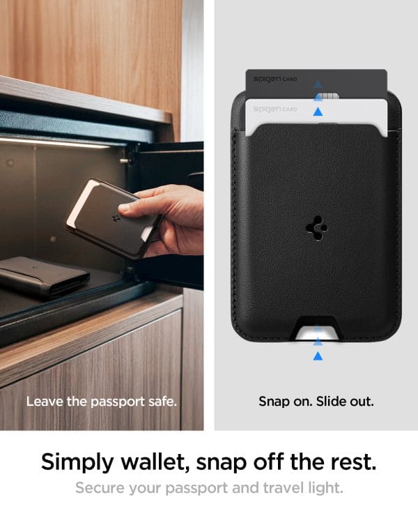 Spigen Universal Passport Holder with MagSafe Wallet black