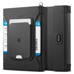 Θήκη Διαβατηρίου Spigen KD502 RFID με Πορτοφόλι MagSafe 2 Καρτών Black AFA11344