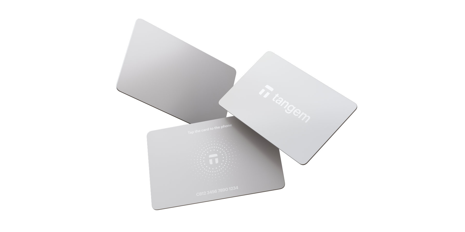 Tangem Wallet 3-Card Set Hardware Crypto Wallet White Stealth