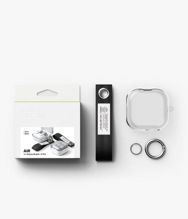 Θήκη Samsung Galaxy Buds 4 / 4 Pro Ringke Air Clear/Black - Image 7