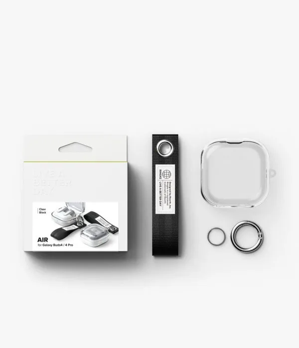 Θήκη Samsung Galaxy Buds 4 / 4 Pro Ringke Air Clear/Black - Image 7