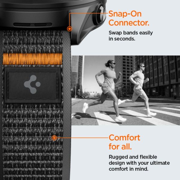 Λουράκι Garmin Quick Release 22mm Spigen Athlex Air Active Black/Orange (AMP11425) - Image 7