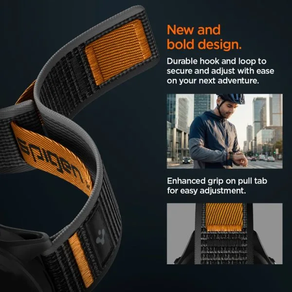 Λουράκι Garmin Quick Release 22mm Spigen Athlex Air Active Black/Orange (AMP11425) - Image 8