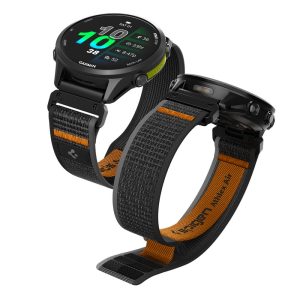 Λουράκι Garmin QuickFit 22mm Spigen Athlex Air Active Black Orange