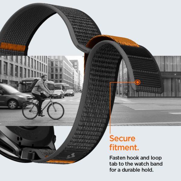 Λουράκι Garmin QuickFit 22mm Spigen Athlex Air Active Black / Orange (AMP11426) - Image 5