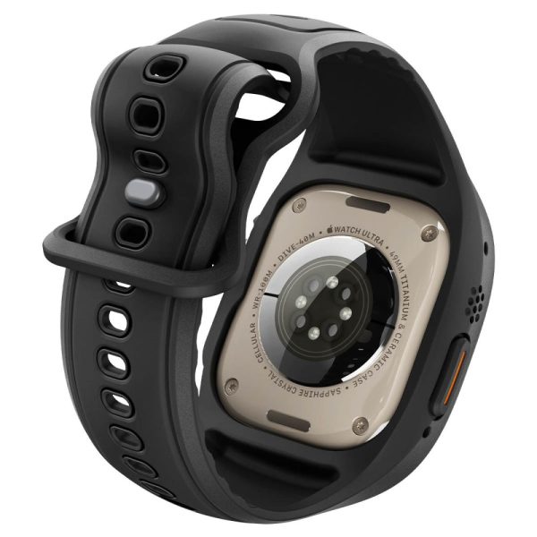 Λουράκι με Θήκη & Τζάμι Apple Watch Ultra 49mm Spigen Liquid Air Pro Black (ACS11416) - Image 4