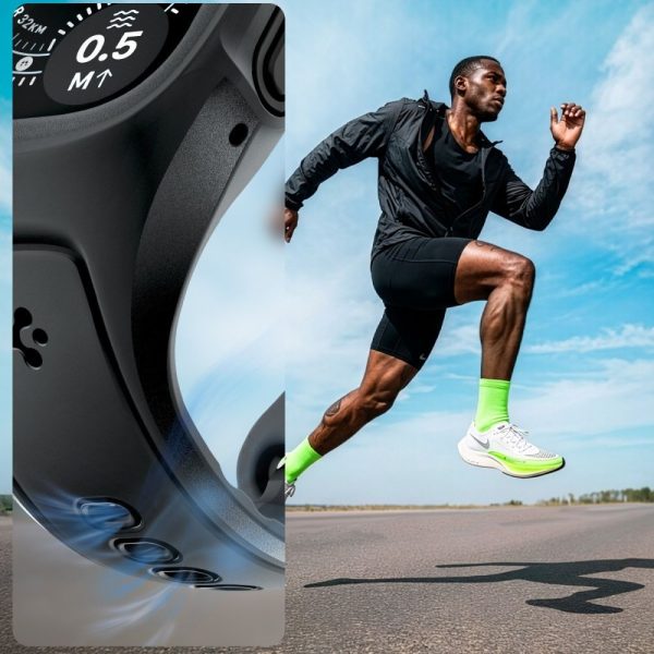 Λουράκι με Θήκη & Τζάμι Apple Watch Ultra 49mm Spigen Liquid Air Pro Black (ACS11416) - Image 5