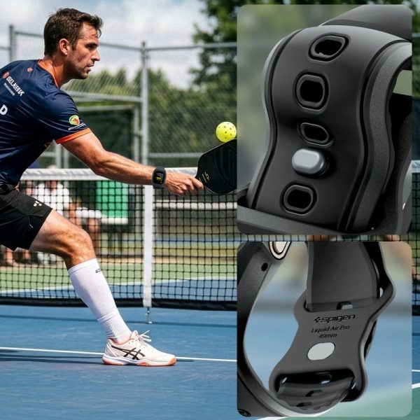 Λουράκι με Θήκη & Τζάμι Apple Watch Ultra 49mm Spigen Liquid Air Pro Black (ACS11416) - Image 7